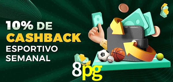 10% de bônus de cashback na 8pg